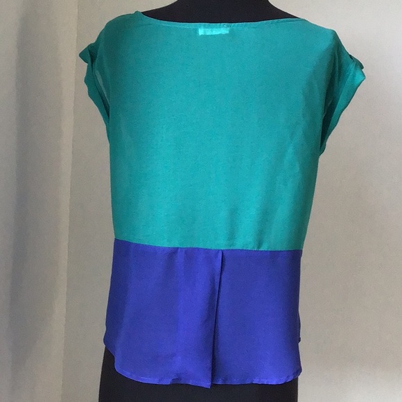 Garage Two Tone Sheer Blouse - Picture 3 of 6
